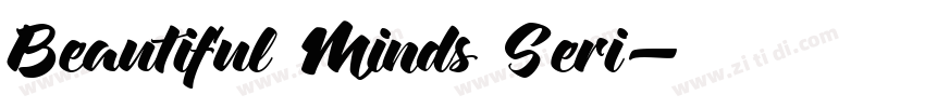 Beautiful Minds Seri字体转换